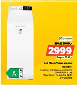 Power Electrolux Topbetjent EW6T573P1P tilbud