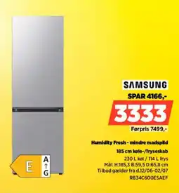 Power SAMSUNG 185 cm køle-/fryseskab RB34C600ESAEF tilbud