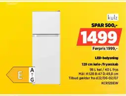 Power Kulz LED-belysning KCR128EW tilbud