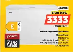Power Point Kummefryser POCF5273EWN tilbud
