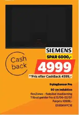 Power SIEMENS 80 cm induktion EX85KHYC1E tilbud