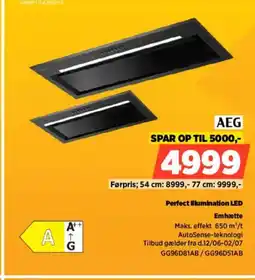 Power AEG Emhætte GG96D81AB/GG96D51AB tilbud