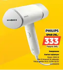 Power PHILIPS Damprenser STH302010 tilbud