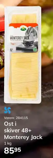 Dagrofa Food Service Ost i skiver 48+ Monterey Jack tilbud