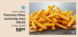 Dagrofa Food Service Pommes frites surecrisp max 10x10 tilbud