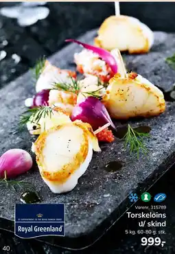 Dagrofa Food Service Torskeloins u/ skind tilbud