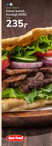 Dagrofa Food Service Döner kebab forstegt 50/50 tilbud