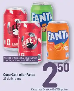 REMA 1000 Coca‑Cola eller Fanta (dåse) tilbud