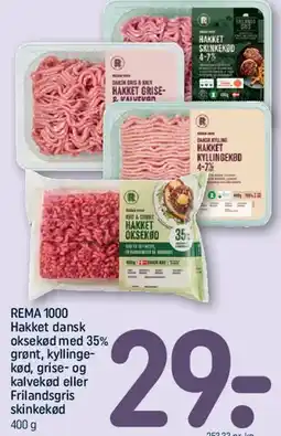 REMA 1000 REMA 1000 hakket kød tilbud