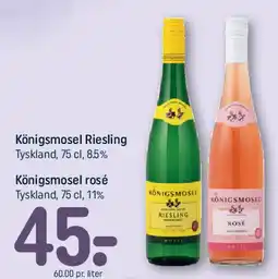 REMA 1000 Königsmosel Riesling / Königsmosel rosé tilbud