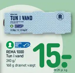 REMA 1000 Tun i vand tilbud