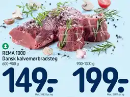 REMA 1000 Dansk kalvemørbradsteg tilbud