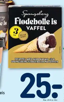 REMA 1000 Spangsberg Flødeboller is - Vaffel tilbud