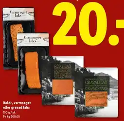 Lidl Kold, varm røget eller gravad laks tilbud