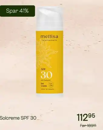 Solcreme SPF 30