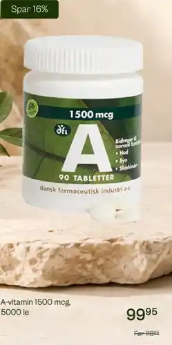 Helsam A-vitamin 1500 mcg tilbud