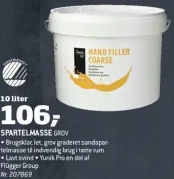 Bygma Spartelmasse Grov tilbud