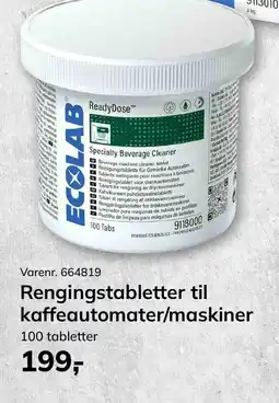 Dagrofa Food Service Rengingstabletter til kaffeautomater/maskiner tilbud