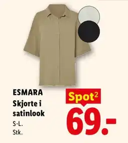 Lidl ESMARA Skjorte i satinlook tilbud