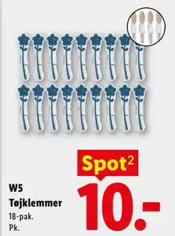 Lidl W5 Tøjklemmer tilbud