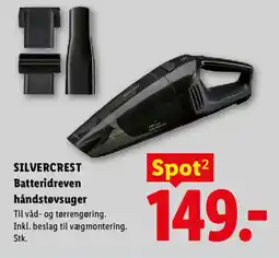 Lidl SILVERCREST Batteridreven håndstøvsuger tilbud