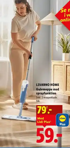 Lidl LIVARNO HOME Gulvmoppe med sprayfunktion tilbud