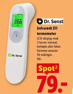 Lidl Dr. Senst Infrarødt 2i1 termometer tilbud