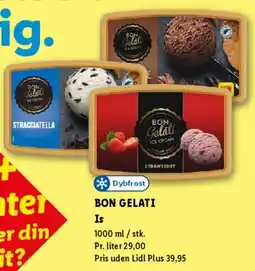 Lidl Bon Gelati Is (tubs) tilbud