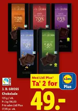Lidl J. D. GROSS Chokolade tilbud