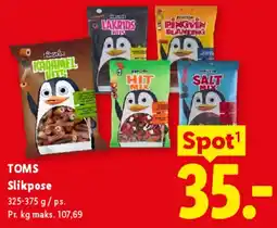 Lidl TOMS Slikpose tilbud