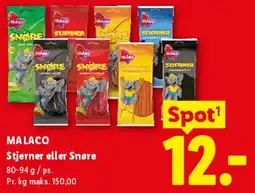 Lidl Malaco Stjerner eller Snøre tilbud