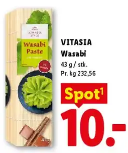 Lidl VITASIA Wasabi paste tilbud