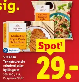 Lidl Tonkatsu-style schnitzel eller kyllingeret tilbud
