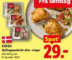 Lidl Kyllingeunderlår eller -vinger tilbud