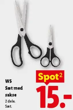 Lidl W5 Sæt med sakse tilbud