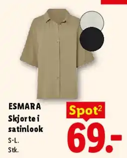 Lidl Skjorte i satinlook tilbud