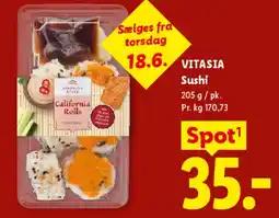 Lidl VITASIA Sushi tilbud