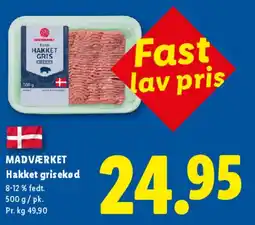 Lidl Hakket grisekød tilbud