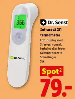 Lidl Infrarød 2i1 termometer tilbud