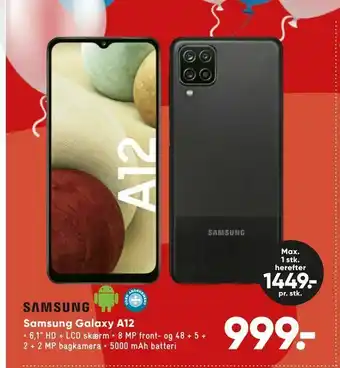 Bilka Samsung Galaxy A12 tilbud