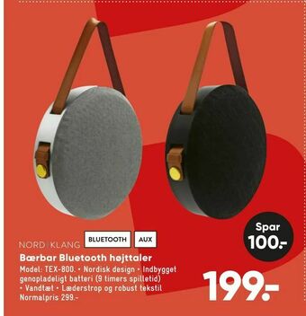 Bilka Bærbar Bluetooth højttaler tilbud