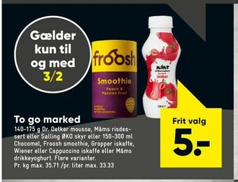 Bilka To go marked tilbud