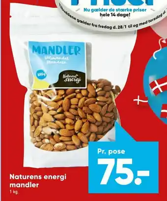 Bilka Naturens energi mandler tilbud