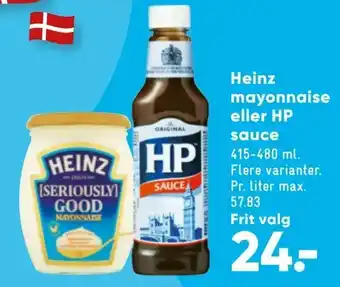 Bilka Heinz mayonnaise eller HP sauce tilbud