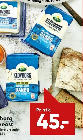 Bilka Klovborg skæreost tilbud