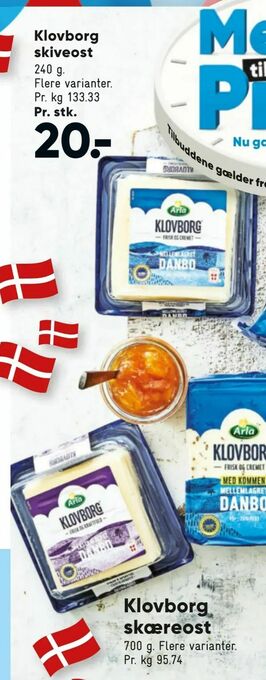 Bilka Klovborg skiveost tilbud