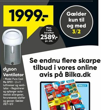 Bilka Ventilator tilbud
