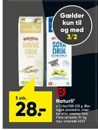 Bilka Naturli' tilbud