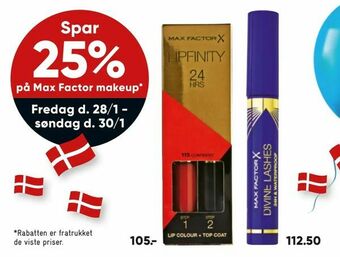 Bilka Max Factor makeup tilbud
