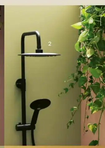 Bilka Bluerain brusesæt inkl. termostatarmatur, brusestang, brusehoved (ø:22 cm) og håndbruser med 3 funktioner tilbud